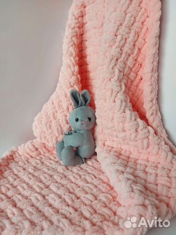 Плед детский вязаный ручная работа