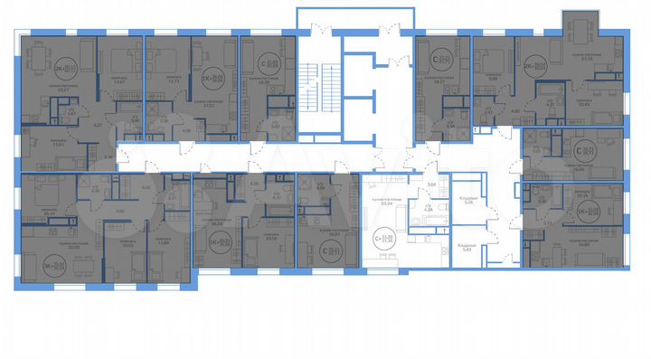 Квартира-студия, 31,4 м², 2/20 эт.