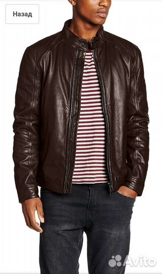 Новая кожаная куртка Strellson р.56-58,р.56-54,52