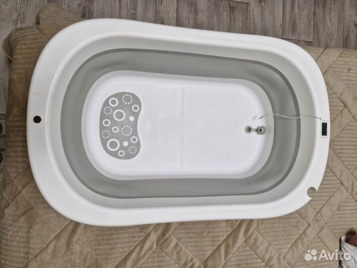 Ванночка для купания складная с термометром