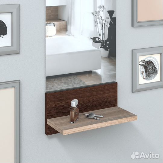 Полка Даминарт Настенная Прямая Угол 300, 30х13х15