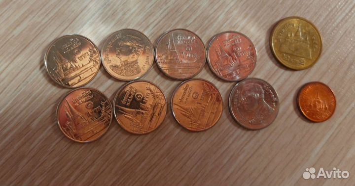 Монеты Тайланда 1 бат 25 сатангов