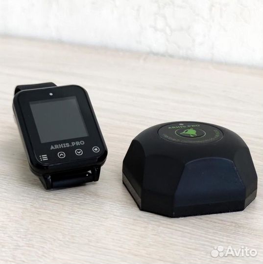 Кнопка вызова официанта модель Бургер и часы Элит