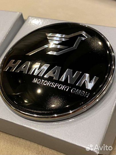 Эмблема hamann на BMW