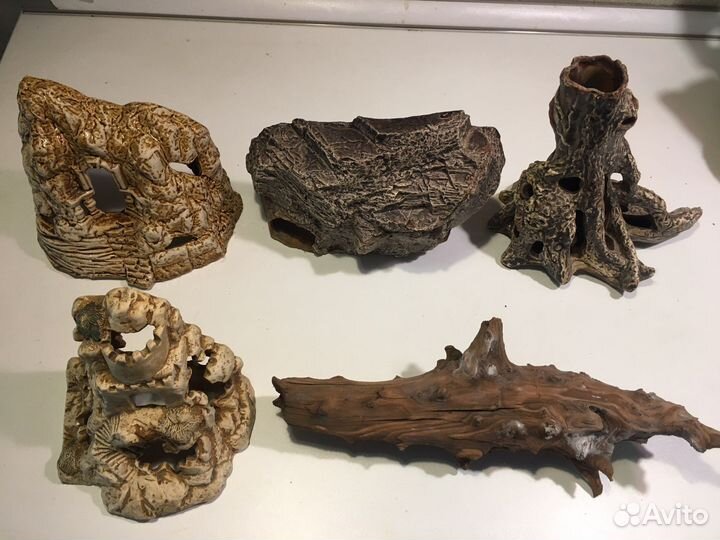 Декорации для большого аквариума