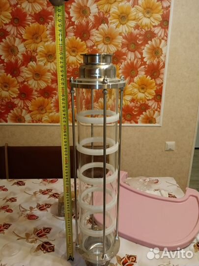 Колпачковая стеклянная царга