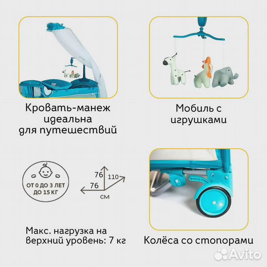 Продам манеж- кровать Noony Friends