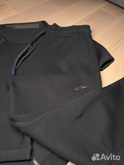 Костюм nike tech fleece черный