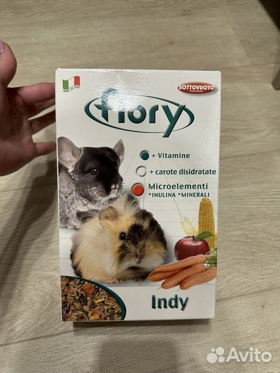 Новый Корм для шиншилл и морских свинок Fiory