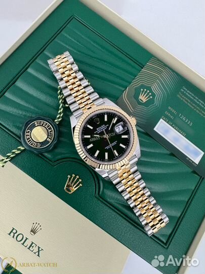 Rolex Datejust 41 мм 126333 Black Bicolor Jubilee