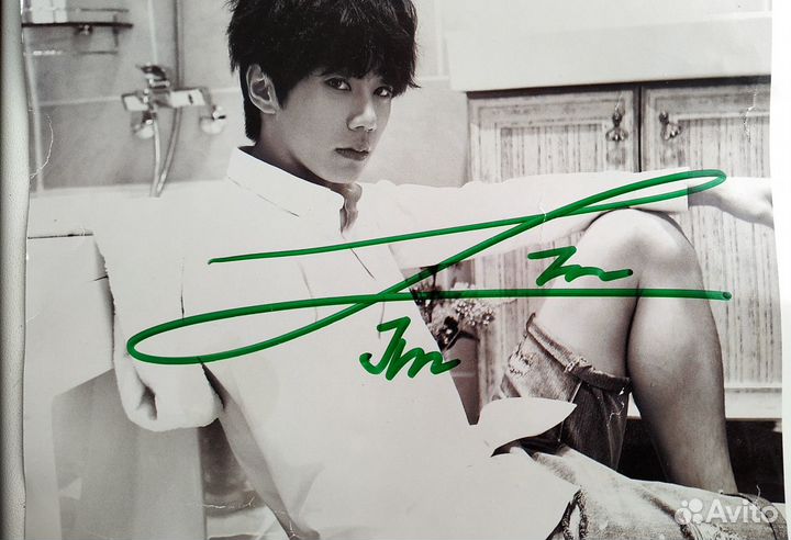 Постер U-kiss с автографами, мини-баннер B.A.P