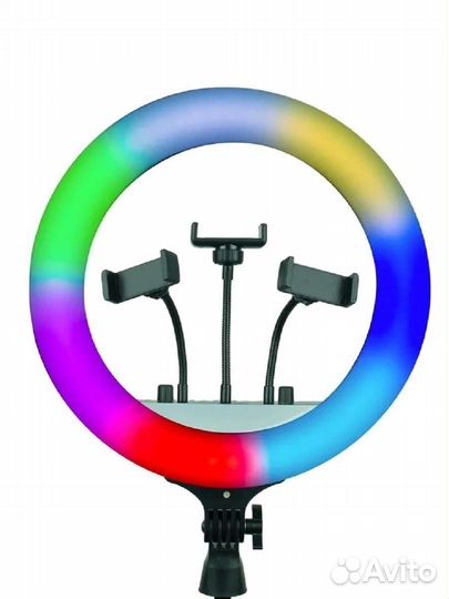 Цветная кольцевая лампа 36см RGB LED Soft Ring Lig