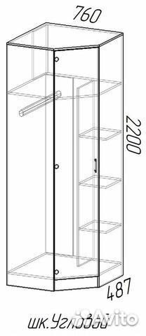 Шкаф Угловой Белый