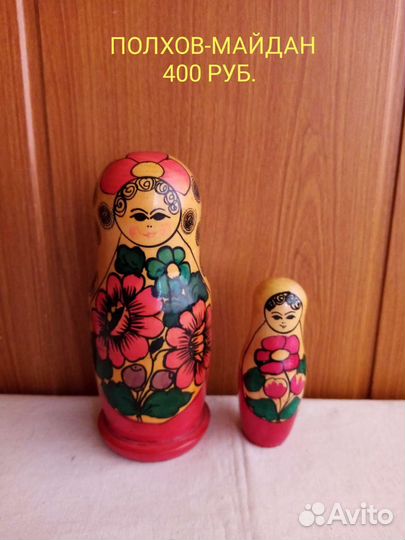 Матрёшки СССР. Полхов-Майданская роспись