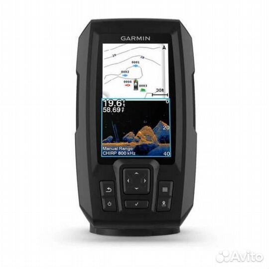 Эхолот garmin striker vivid 4CV С трансдьюсером GT