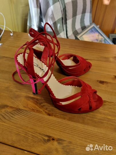 Босоножки женские 38 размер натуральная замша