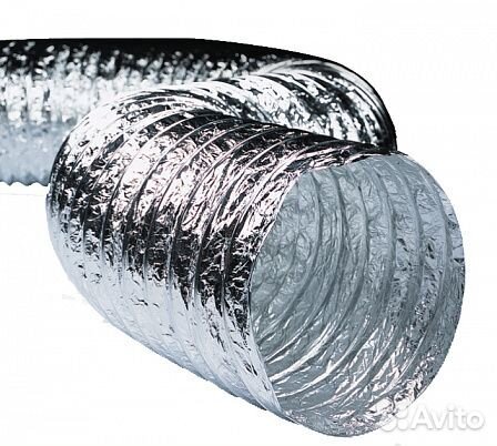 Гибкий воздуховод неизолированный