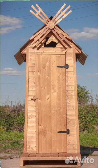 Дачный туалет деревянный Б212