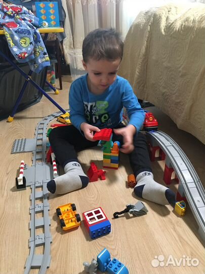 Lego поезд, мост