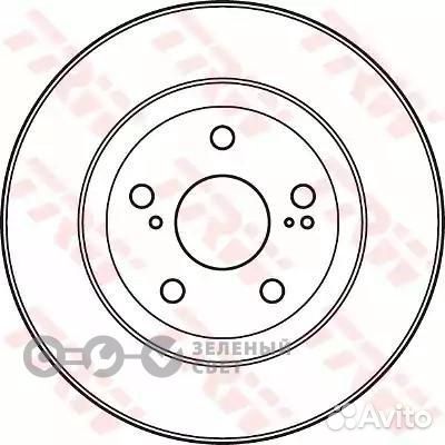 TRW DF4828S Диск тормозной передний toyota camry 3