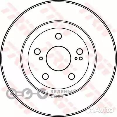 TRW DF4828S Диск тормозной передний toyota camry 3