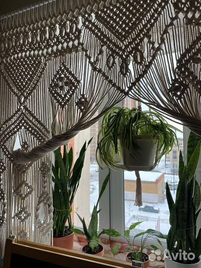 Штора из макраме