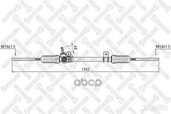 00-35003-SX рейка рулевая мех-ская 51853 Renau