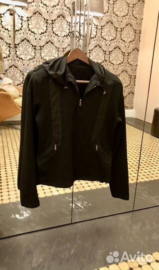 Лонгслив prada оригинал с капюшоном черный