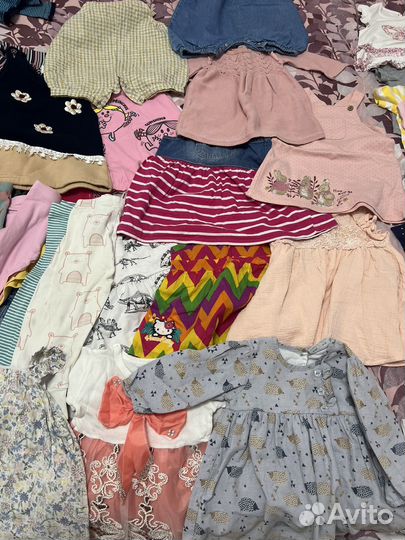 Летние вещи пакетом 74 80 на девочку