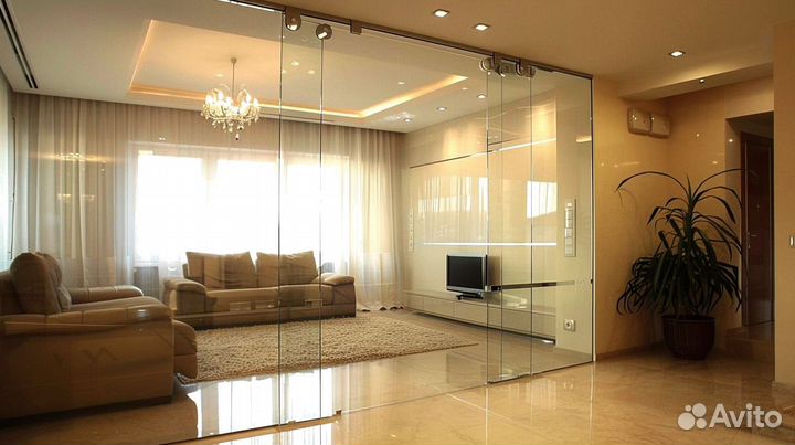 Стеклянные офисные перегородки