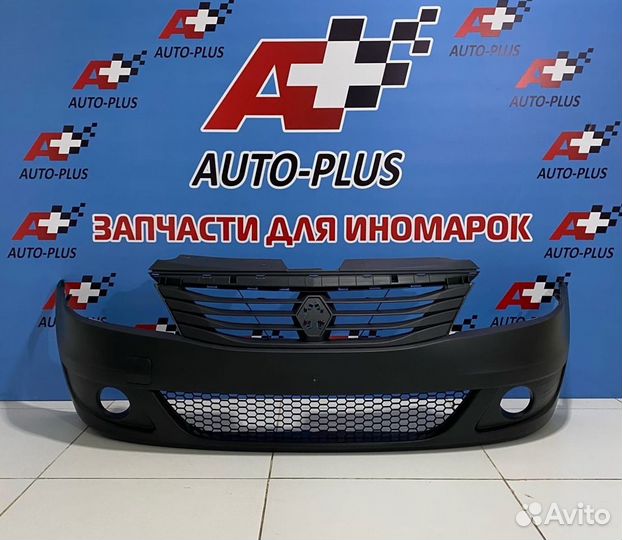 Бампер передний renault logan