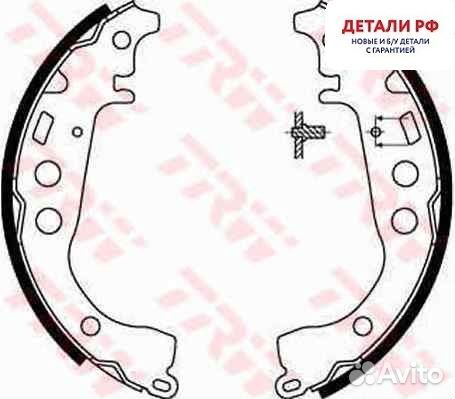 Колодки тормозные барабанные задн toyota: celica 99, fungargo 99, IST 04, platz 02-05, porte 03, pri