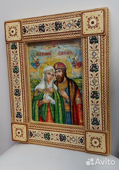 Икона Святые князь Петр и княгиня Феврония