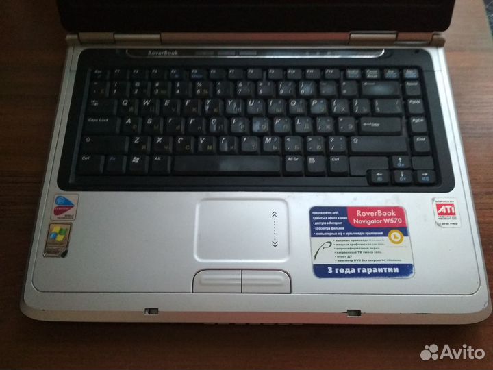 Ноутбук roverbook navigator w570wh