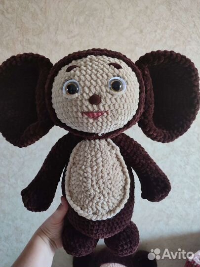 Мягкая игрушка чебурашка, ручная работа