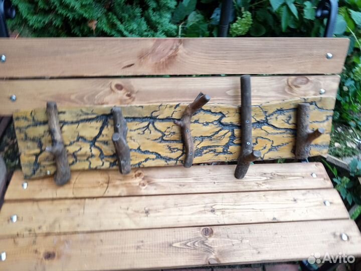 Вешалка из дерева для бани /сауны