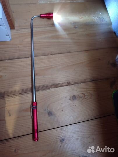 Фонарик ручной (3 диода), с удлинителем на магните