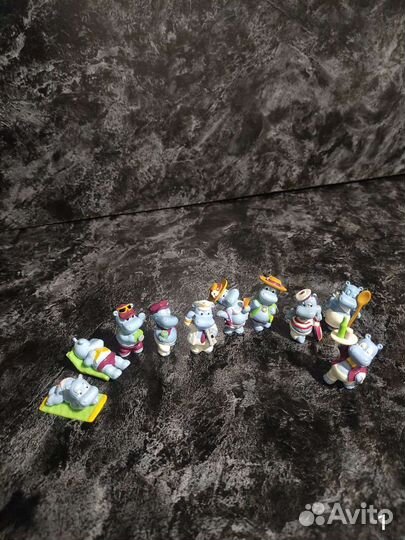 Киндер бегемоты слоны пингвины мыши вороны