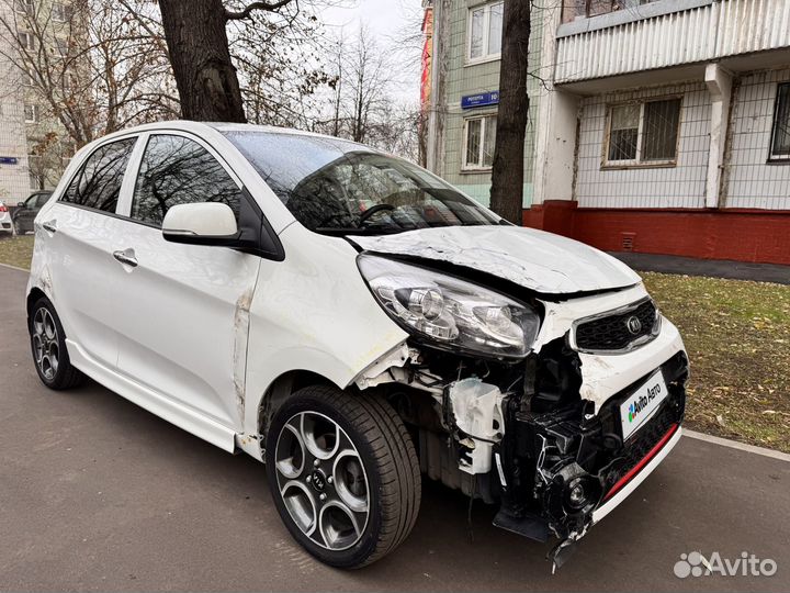 Kia Picanto 1.3 AT, 2015, битый, 43 000 км