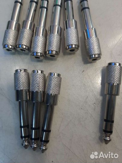 Переходник со штекера 6,3 стерео на гнездо 3,5стер