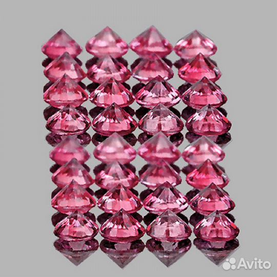 Сапфир натуральный 0,87Ct 1,4мм 60шт VVS Мадагаска