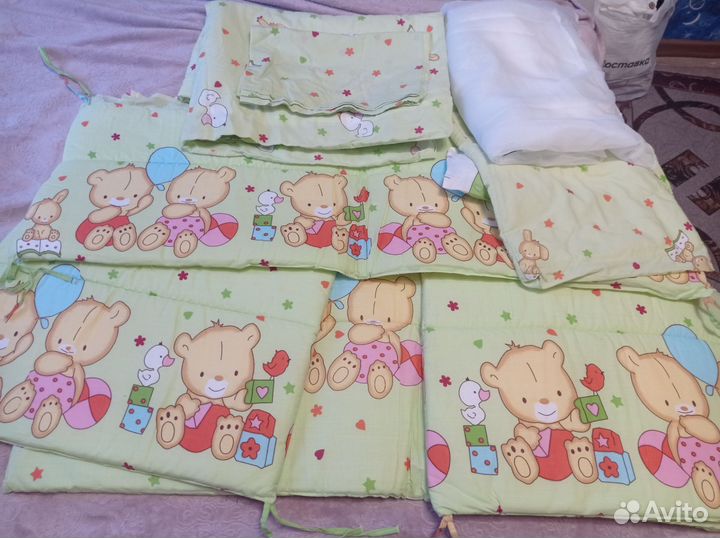 Бортики в детскую кроватку бу