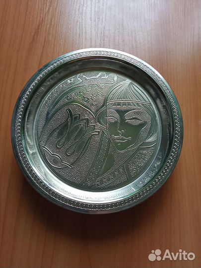 Тарелки из нержавейки СССР с оттиском