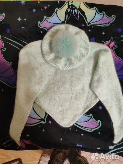 Берет и бактус из пуха норки