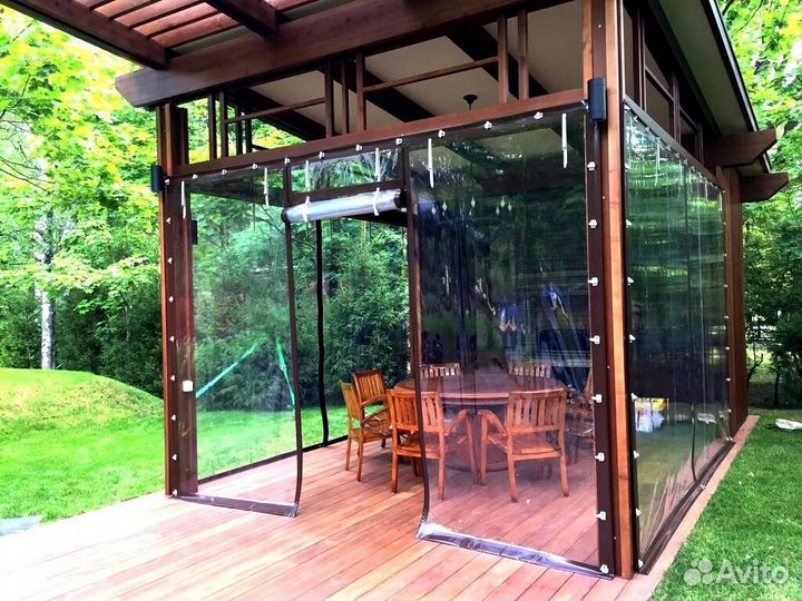 Мягкие окна для беседок, веранд