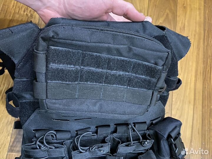 Плейт кериер(plate carier) чёрный с подсумками