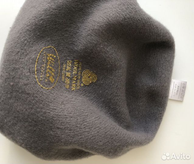 Берет Willi (Польша) серый, натуральная шерсть