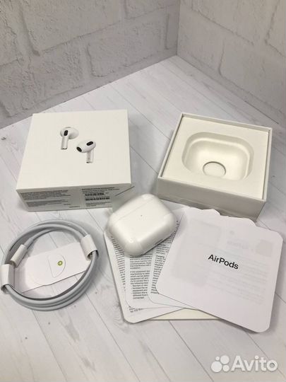 Наушники Airpods 3 новые оригинальный чип Airoha