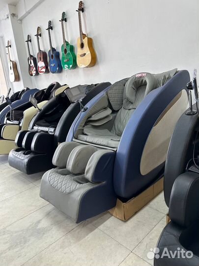 Массажное кресло (массажер ) синее