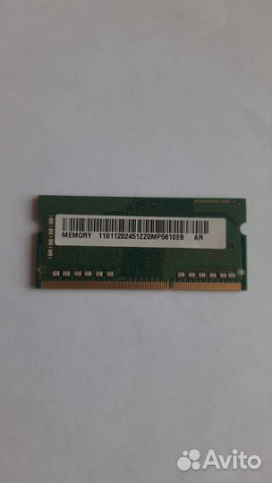 Модуль памяти sodimm DDR3 2GBSamsung